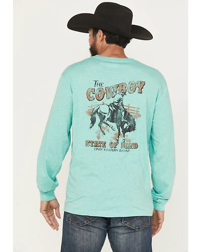 Cinch Men's Cowboy State of Mind Long Sleeve Graphic T-Shirt