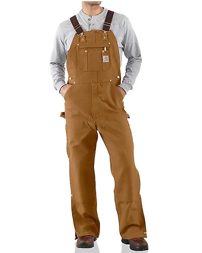 Carhartt Men's Loose Fit Firm Duck Bib Overalls - Big
