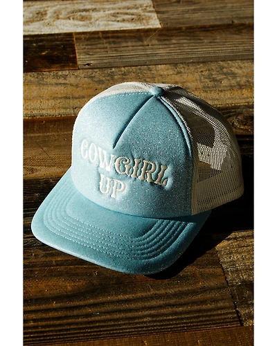 Shyanne Girls' Cowgirl Up Glitter Foam Ball Cap