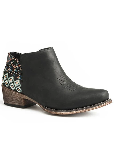 Roper Women's Sedona Southwestern Heel Fashion Booties - Snip Top