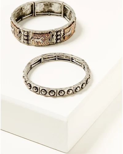 Shyanne Women's Strawberry Skies Running Horses Bracelet Set - 2 Piece