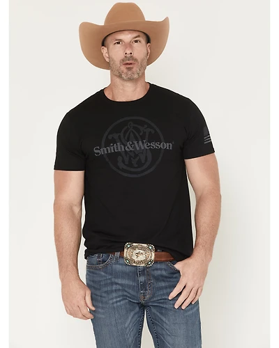 Smith & Wesson Men's Overlay Logo Short Sleeve Graphic T-Shirt