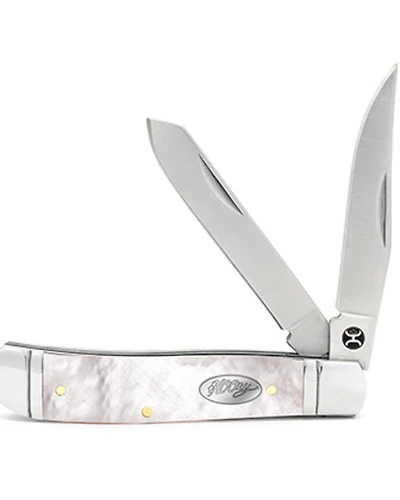 Hooey Mother Of Pearl Trapper Knife