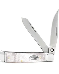 Hooey Mother Of Pearl Trapper Knife