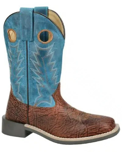 Smoky Mountain Little Boys' Frontier Western Boots - Broad Square Toe