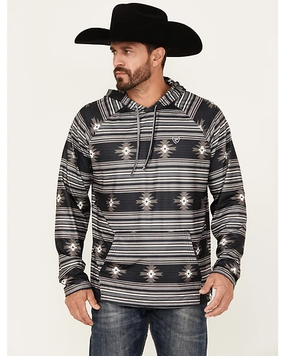 Rock & Roll Denim Men's Southwestern Print Hooded Sweatshirt