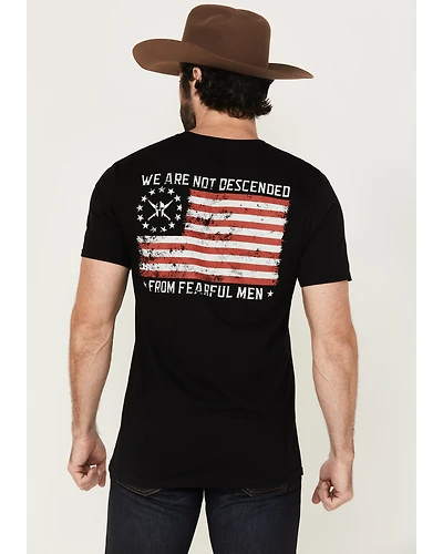 Kick Brass Men's We Are Not Descended From Fearful Men Short Sleeve Graphic T-Shirt