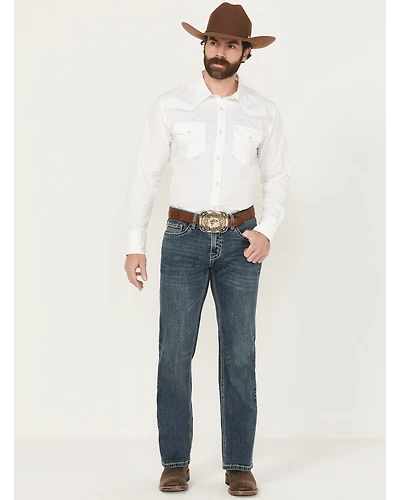 Hooey By Rock & Roll Denim Men's Medium Wash Pistol Straight Reflex Jeans