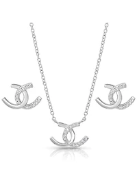 Montana Silversmiths Women's Horseshoe Happiness Jewelry Set - 2 Piece