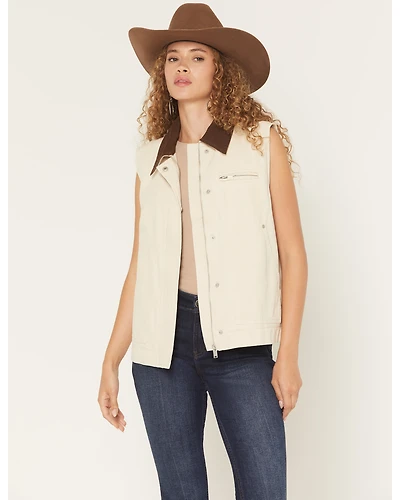 26 International Women's Quilted Lined Canvas Barn Vest