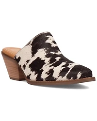 Dingo Women's Calico Hair-On-Hide Mules