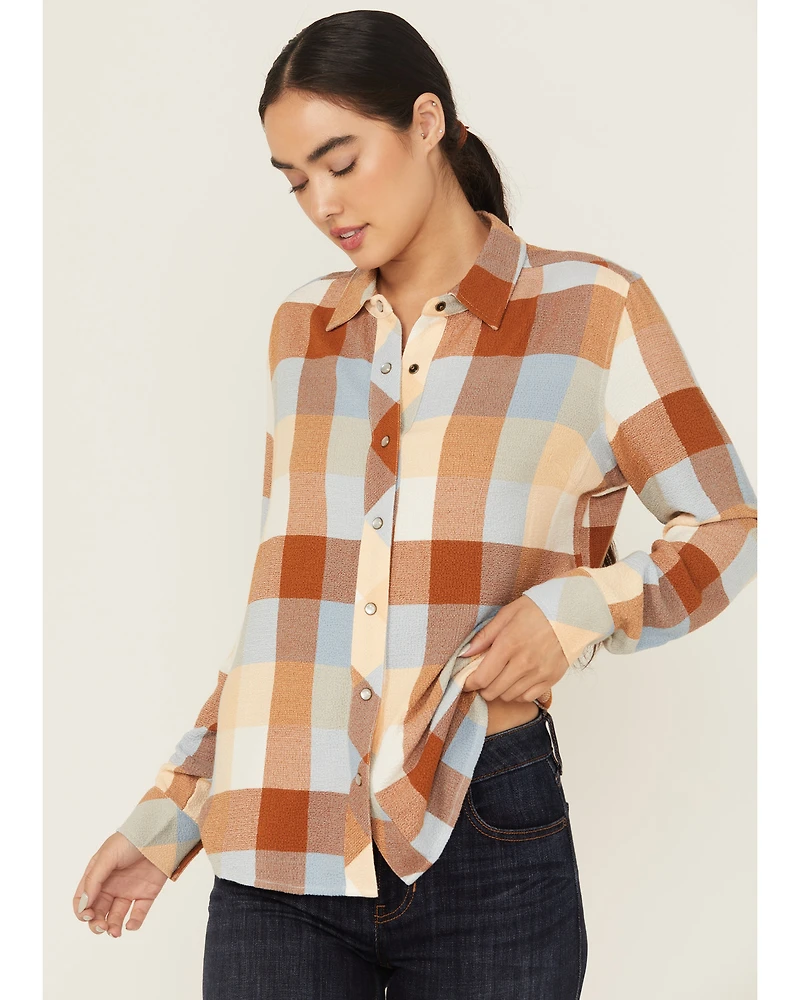 Idyllwind Women's Coppell Plaid Print Long Sleeve Snap Western Shirt