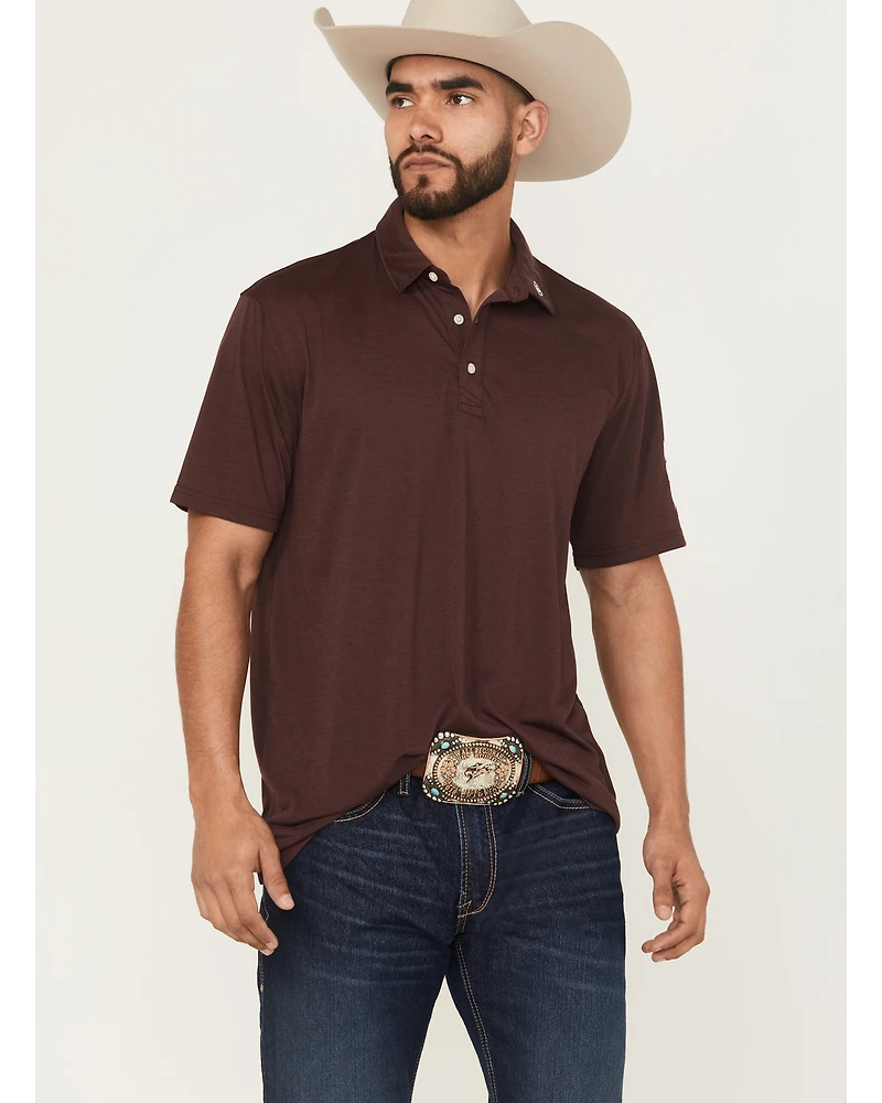 Ariat Men's Team Logo Short Sleeve Button-Down Polo Shirt