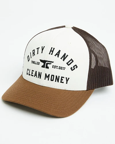Troll Co Men's Dirty Hands Clean Money Ball Cap