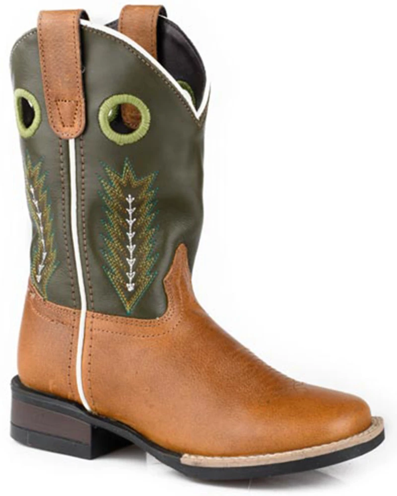 Roper Little Boys' James Western Boots - Broad Square Toe