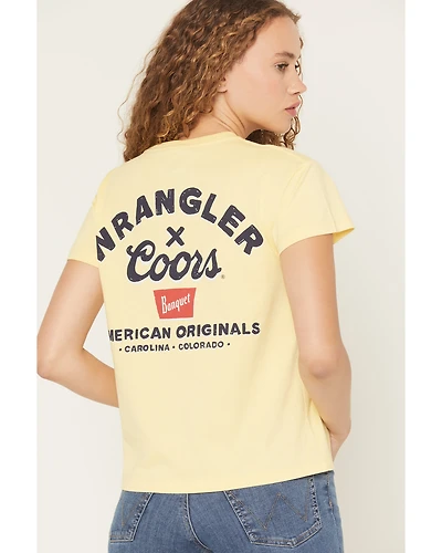 Wrangler X Coors Banquet Women's Logo Short Sleeve Graphic Tee