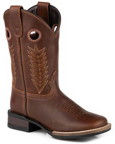 Roper Boys' James Western Boots - Broad Square Toe