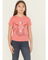 Wrangler Girls' Steer Short Sleeve Graphic Tee