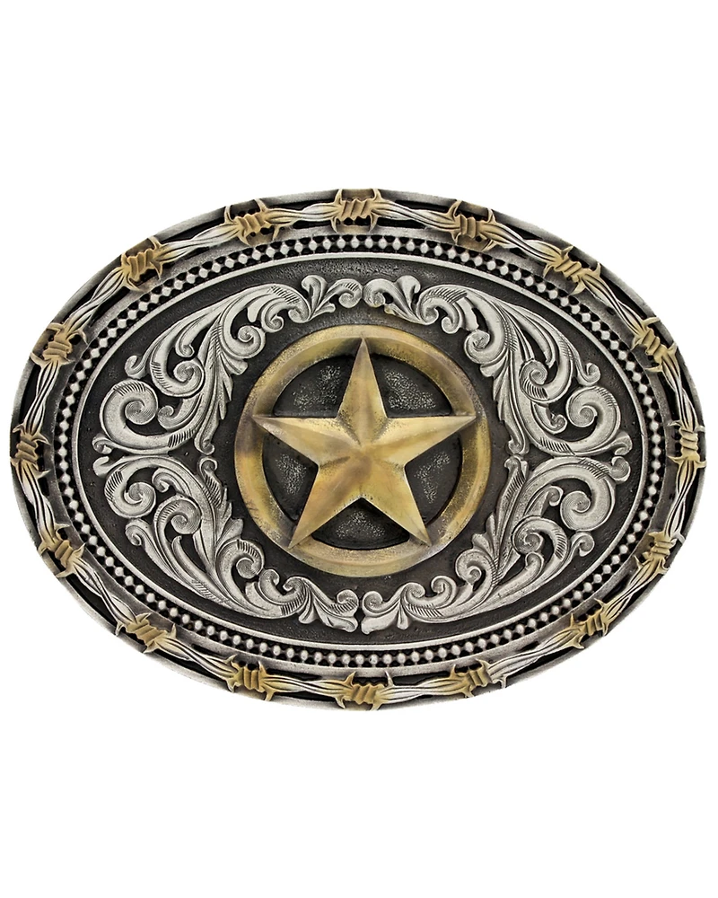 Montana Silversmiths Men's Lone Star Attitude Buckle