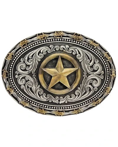 Montana Silversmiths Men's Lone Star Attitude Buckle