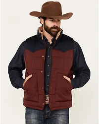 Kimes Ranch Men's Muir Trail Colorblock Quilted Vest