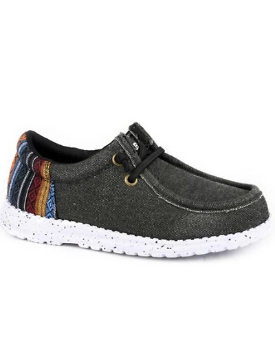 Roper Little Boys' Hang Loose Southwestern Print Slip-On Casual Shoes - Moc Toe