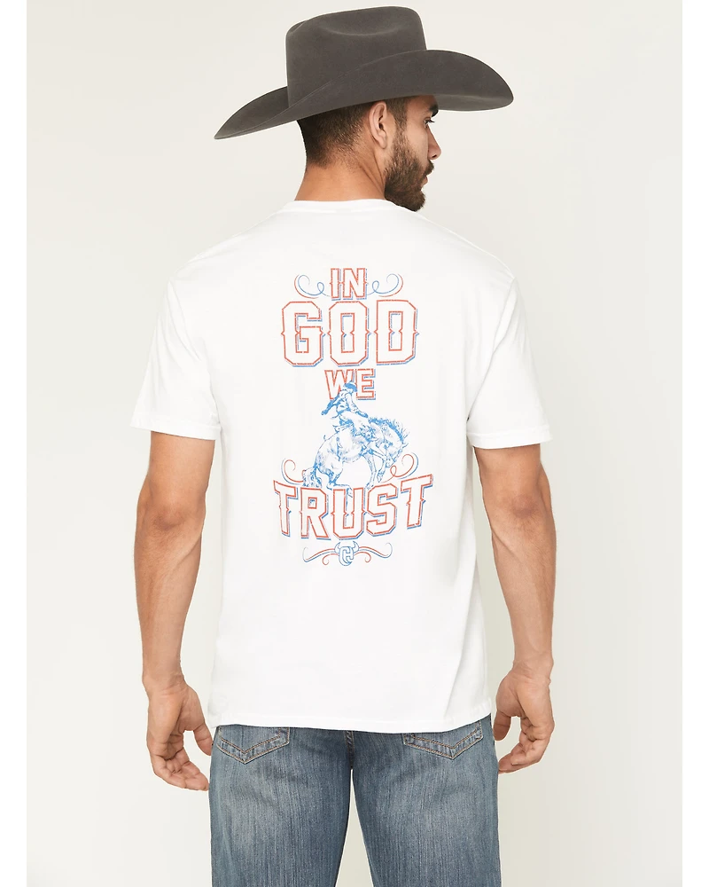 Cowboy Hardware Men's God We Trust Short Sleeve Graphic T-Shirt