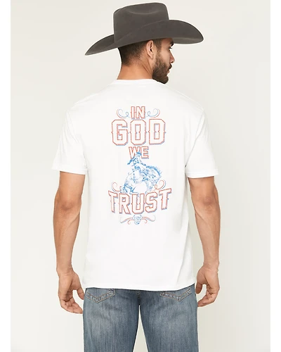 Cowboy Hardware Men's God We Trust Short Sleeve Graphic T-Shirt