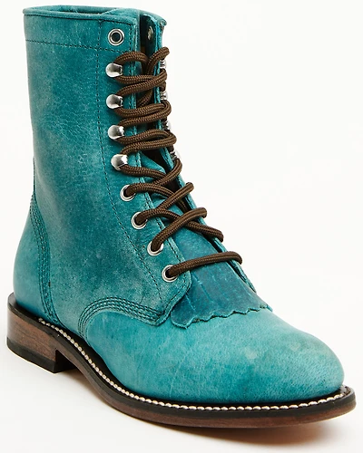 Justin Women's Mclean 7" Lace-Up Roper Boots - Round Toe