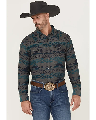Cody James Men's Julian Southwestern Print Long Sleeve Snap Western Shirt