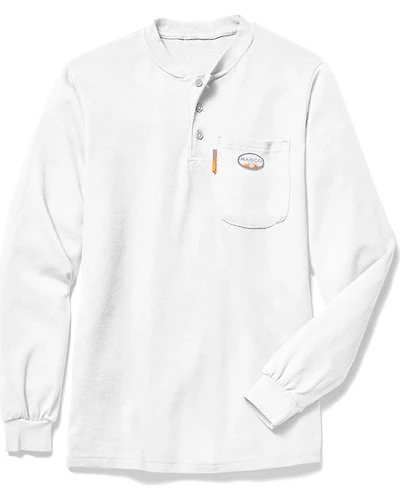 Rasco Men's FR Henley Long Sleeve Work T-Shirt