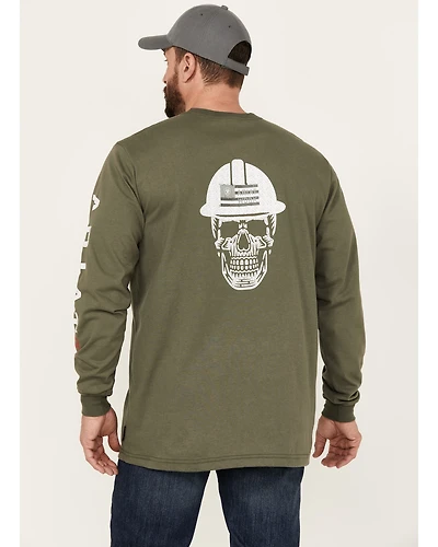 Ariat Men's FR Roughneck Skull Logo Long Sleeve Work T-Shirt