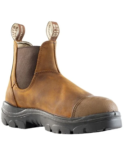 Steel Blue Men's Hobart Scuff Pull-On Work Boots - Toe