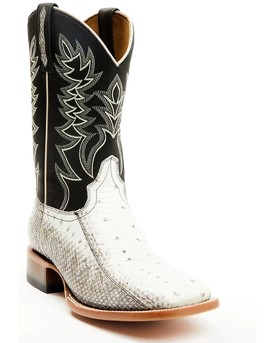 Cody James Men's Exotic Water Snake Back Cut Western Boots - Broad Square Toe