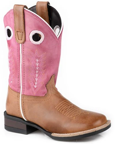 Roper Little Girls' James Western Boots - Broad Square Toe