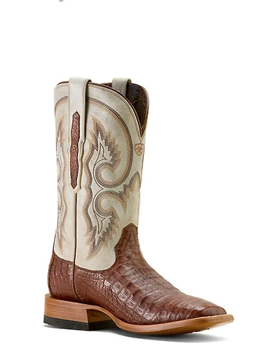 Ariat Men's Exotic Caiman Classic Callen Western Boots - Broad Square Toe