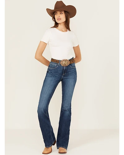 Ariat Women's Jessica Dark Wash High Rise Bootcut Stretch Denim Jeans
