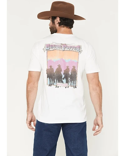 Wrangler Men's 90s Brush Popper Short Sleeve Graphic T-Shirt