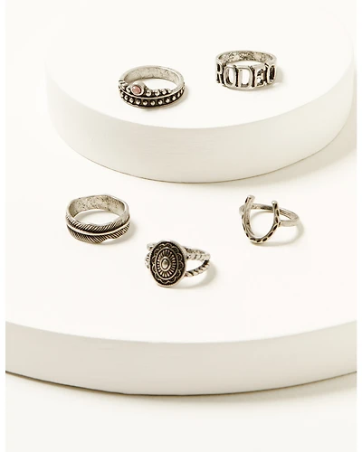 Shyanne Women's Strawberry Skies Ring Set - 5 Piece