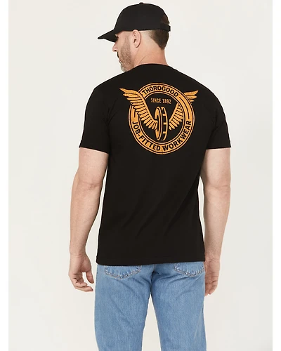 Thorogood Men's USA Made Wing and Wheel Short Sleeve Graphic T-Shirt