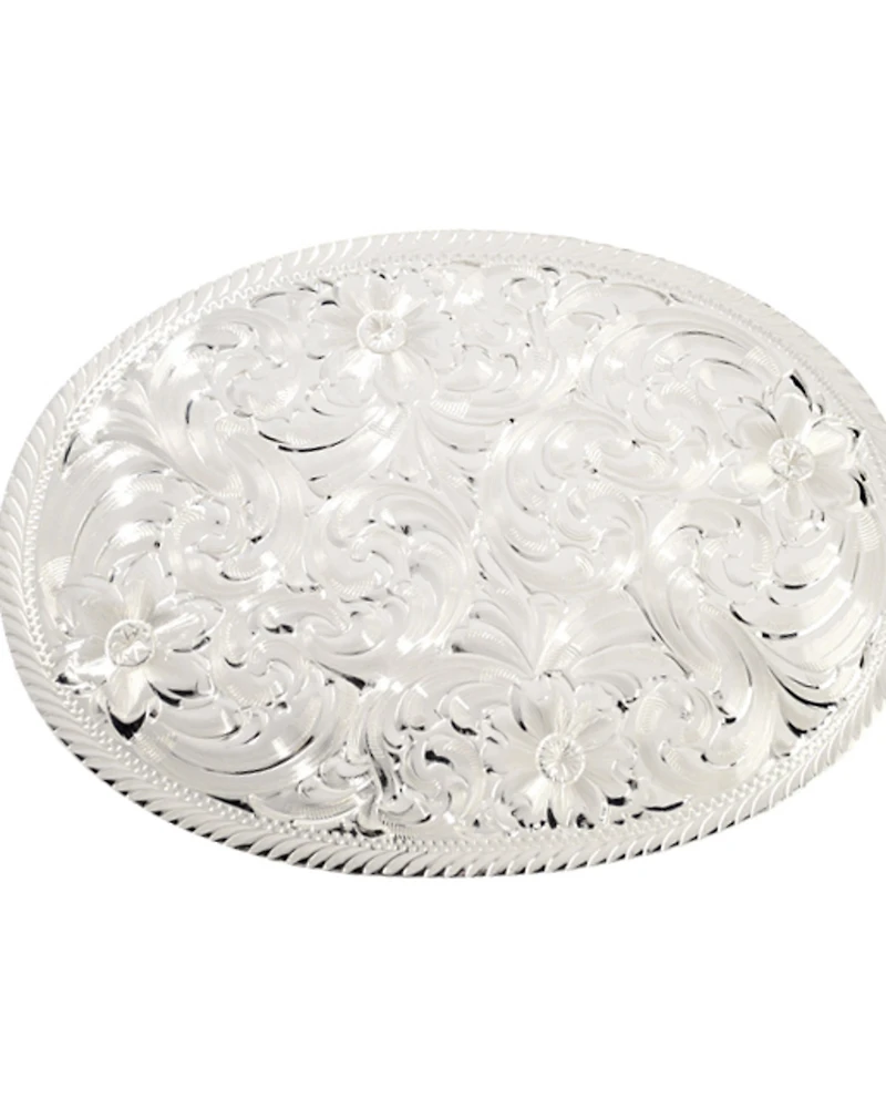 Montana Silversmiths Silver Engraved Western Buckle