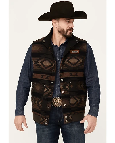 Cinch Men's Reversible Southwestern Print Quilted Vest