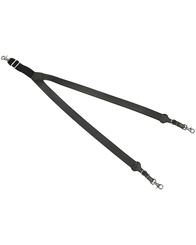 Nocona Black Leather Suspenders