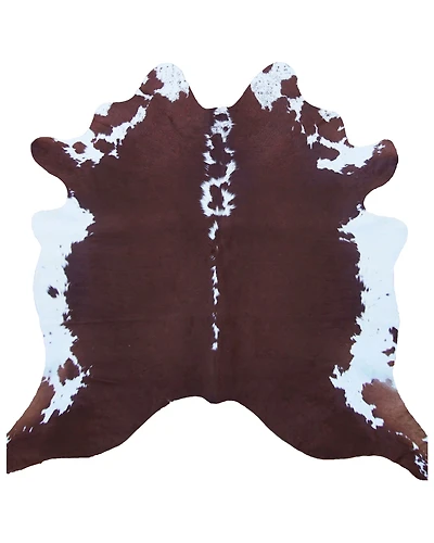 Carroll Co. Brown & White Genuine Cowhide Rug