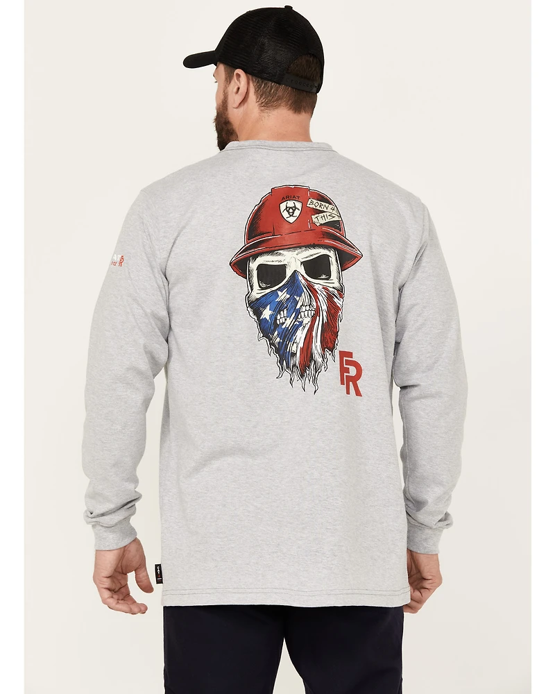 Ariat Men's FR Born For This Long Sleeve Graphic Work T-Shirt