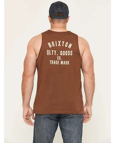Brixton Men's Woodburn Logo Graphic Muscle Tank