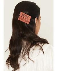 Idyllwind Women's Buck Off Faux Leather Hair Clip Set - 2 Piece