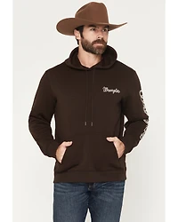 Wrangler Men's Rope Sleeve Logo Hooded Sweatshirt