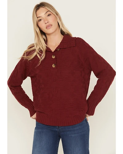 Ariat Women's 1/4 Button-Down Sweater