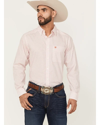 Ariat Men's Sylvester Geo Print Long Sleeve Button-Down Western Shirt